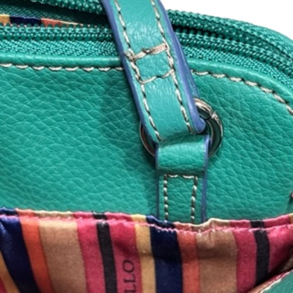 TIGNANELLO Green Leather Crossbody Bag NWT - Picture 8 of 15